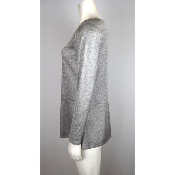 ALYX - WOMEN'S GRAY ASYMETRICAL STRETCH KNIT TUNIC TOP - SIZE XS - Picture 3 of 6
